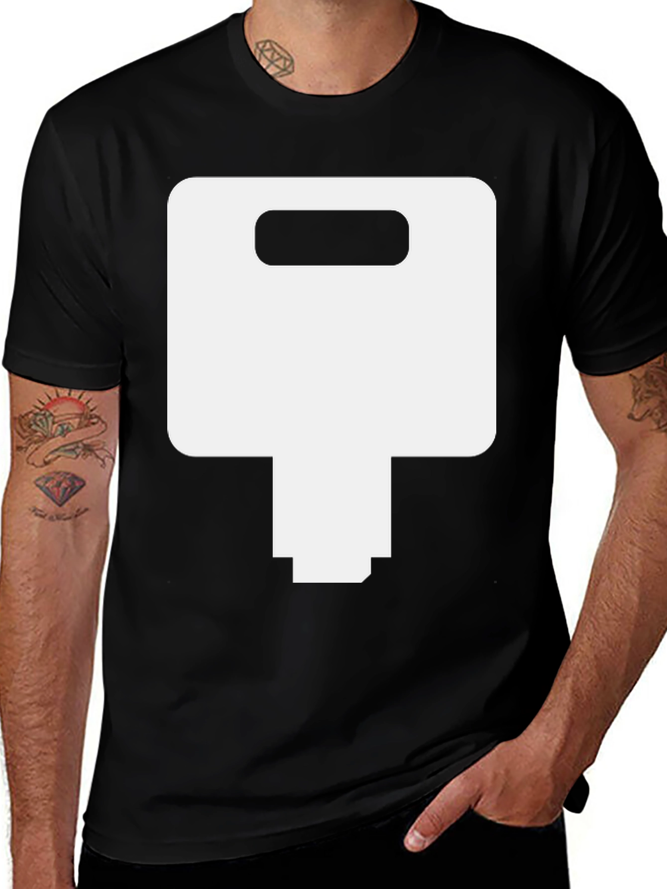 Key Graphic Black T-Shirt - Unlock Your Style