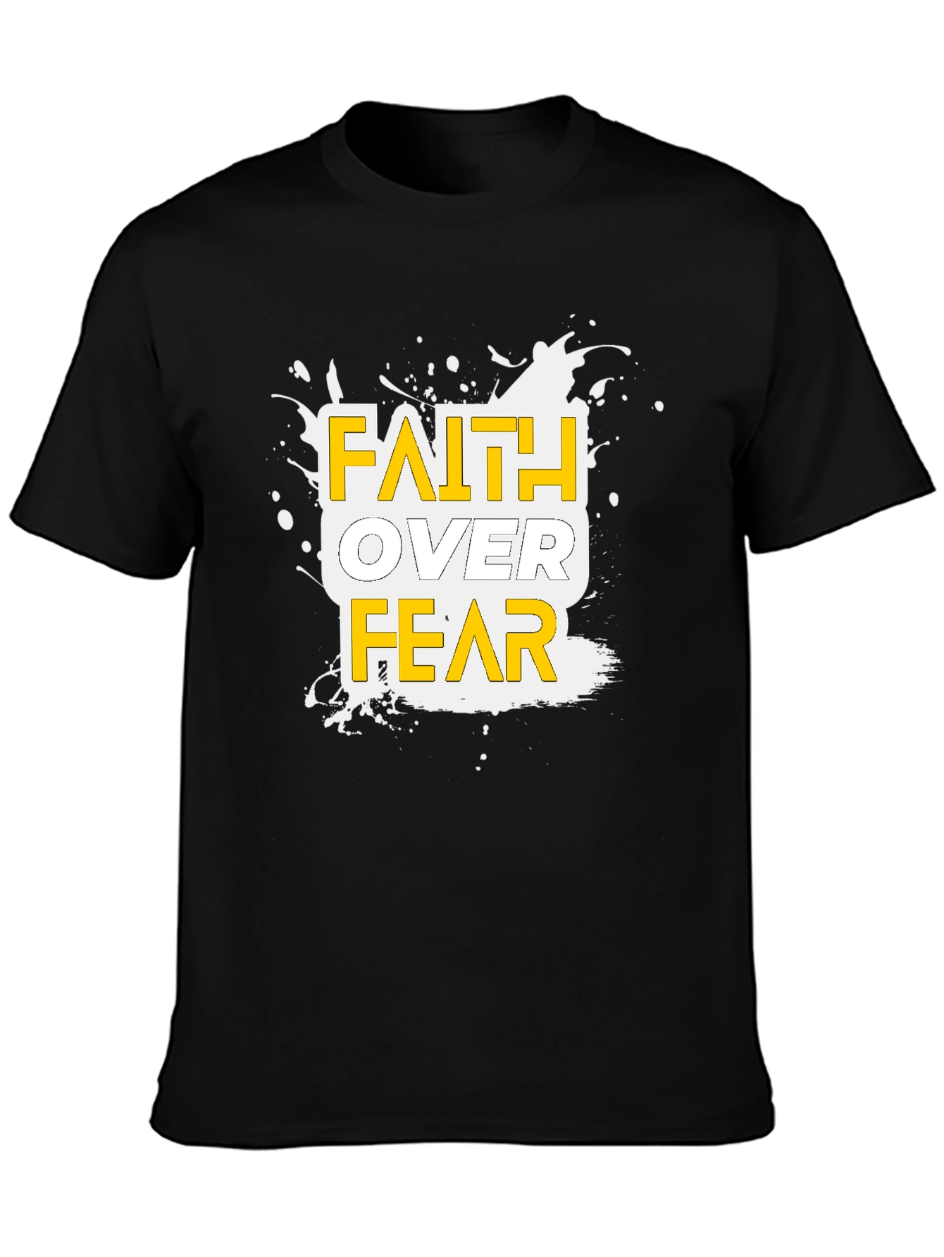 Faith Over Fear Graphic T-Shirt - Inspirational Tee