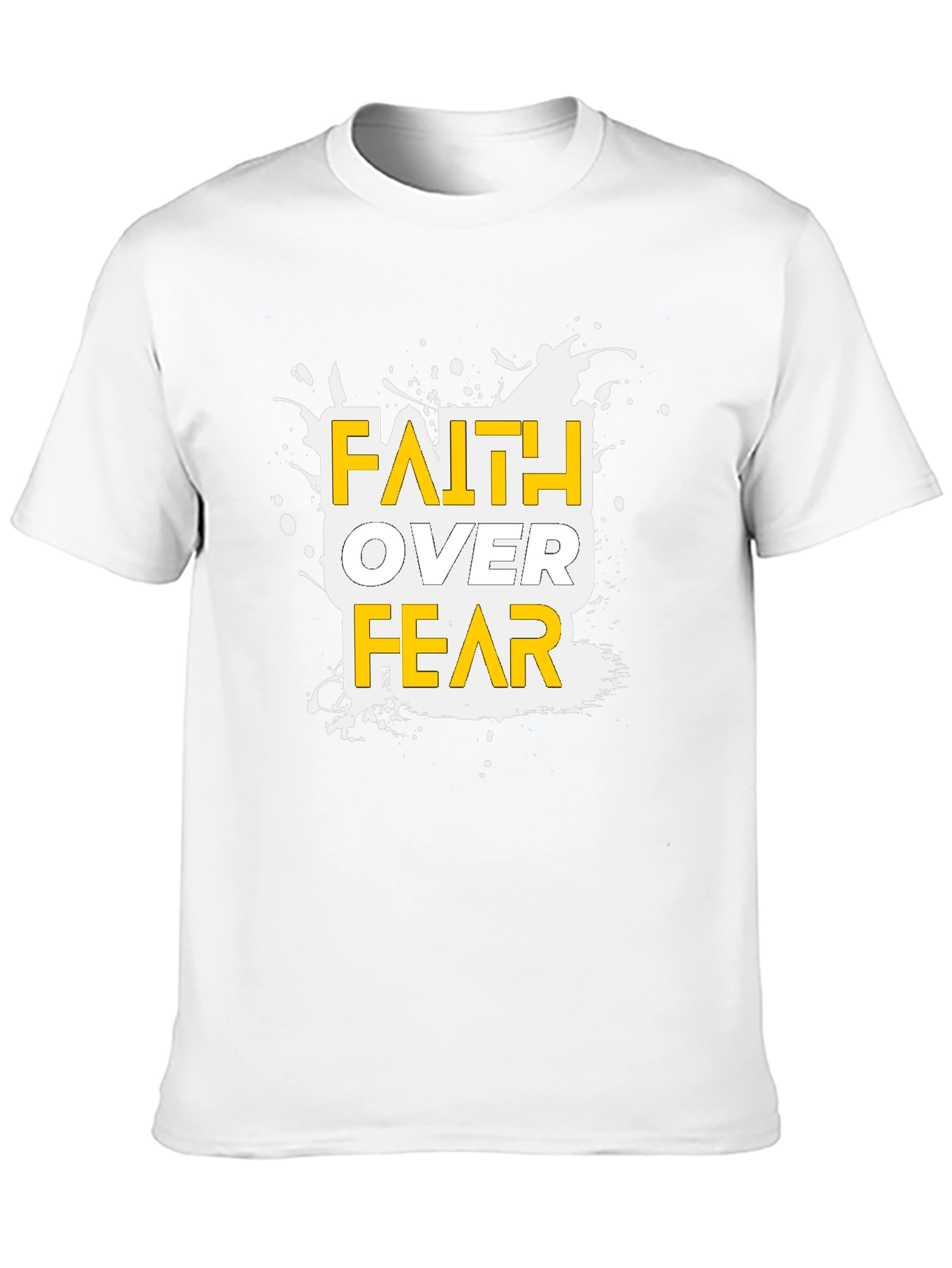 Faith Over Fear Graphic T-Shirt - Inspirational Tee