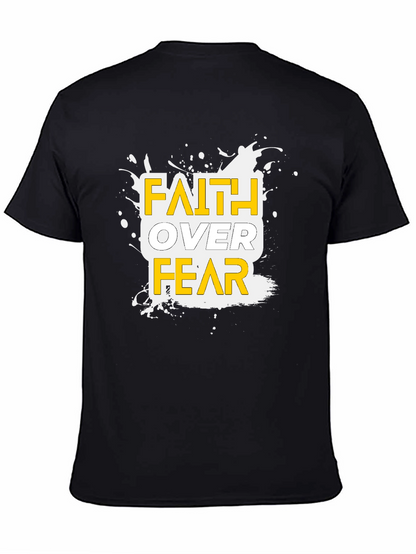 Faith Over Fear Graphic T-Shirt - Inspirational Tee