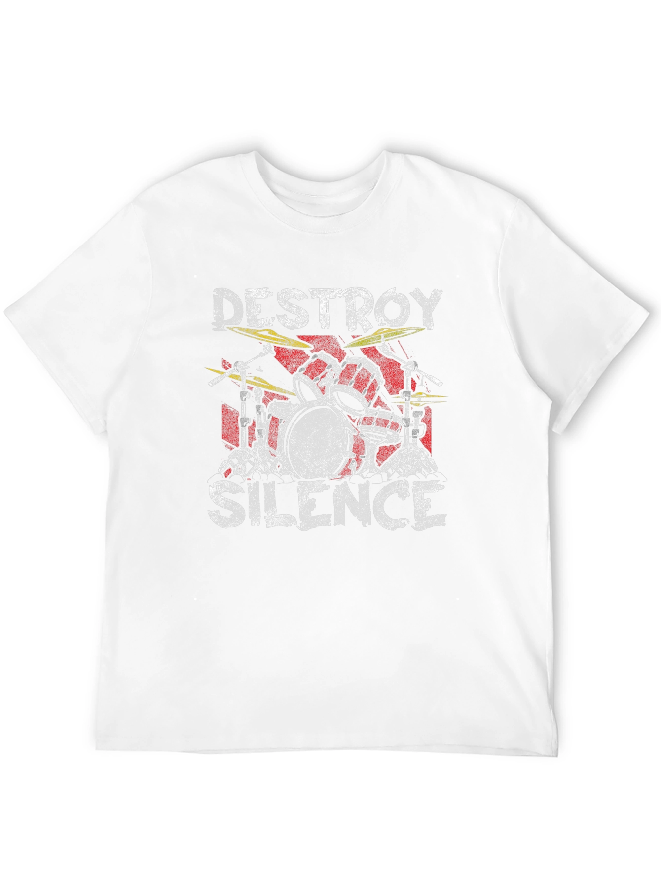 Destroy Silence Drum Set Graphic Tee