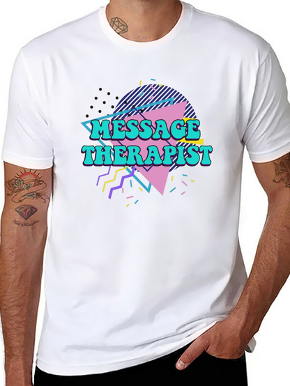 Retro Massage Therapist Graphic T-Shirt