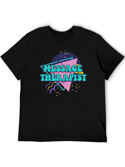 Retro Massage Therapist Graphic T-Shirt