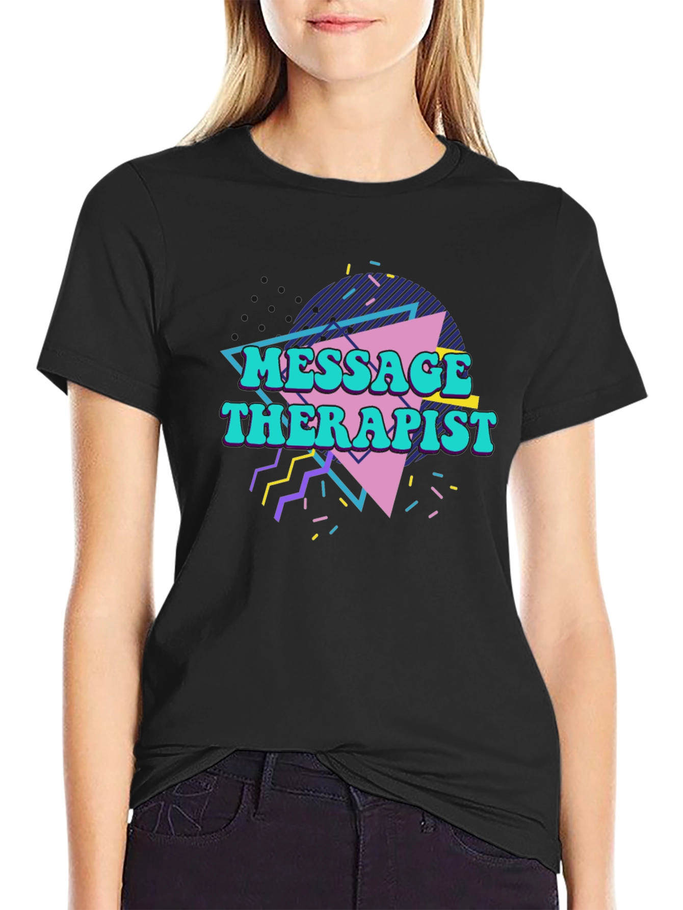 Retro Massage Therapist Graphic T-Shirt