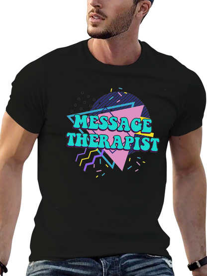 Retro Massage Therapist Graphic T-Shirt