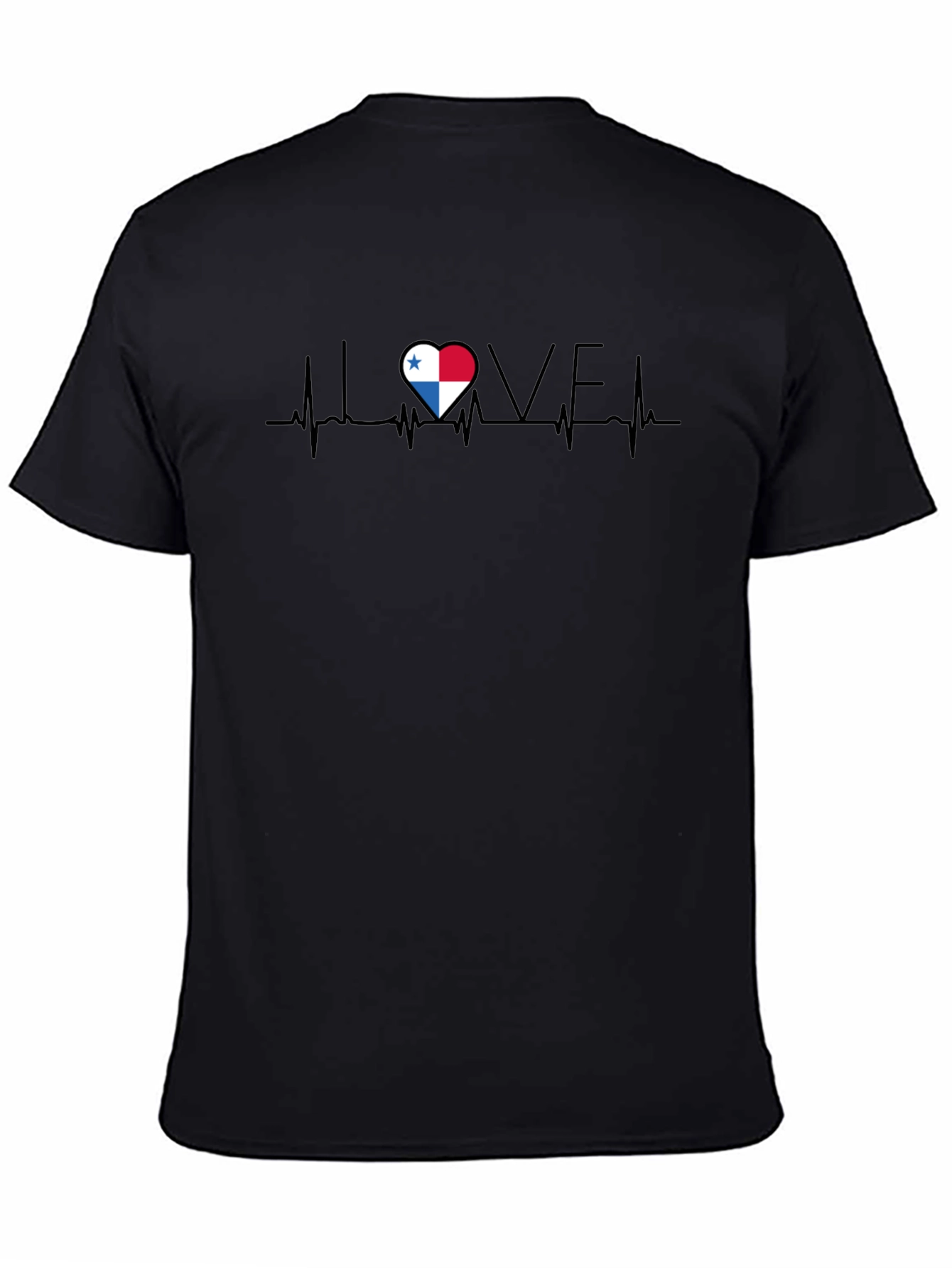 Panama Flag Heartbeat T-Shirt - Show Your Love!