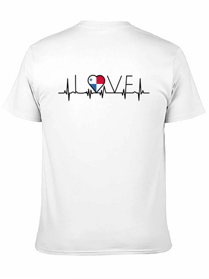 Panama Flag Heartbeat T-Shirt - Show Your Love!