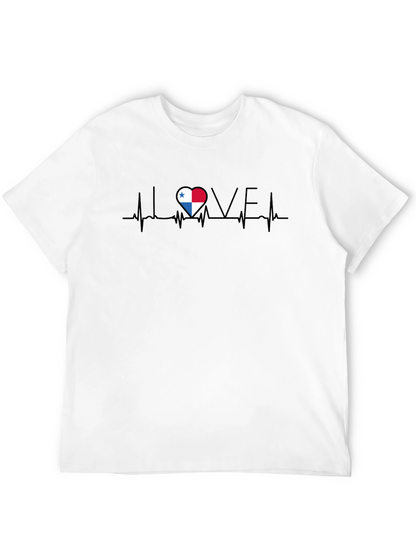 Panama Flag Heartbeat T-Shirt - Show Your Love!