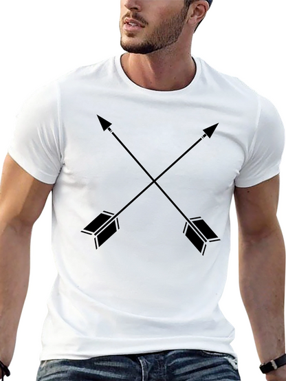 Crossed Arrows Graphic Tee - Black