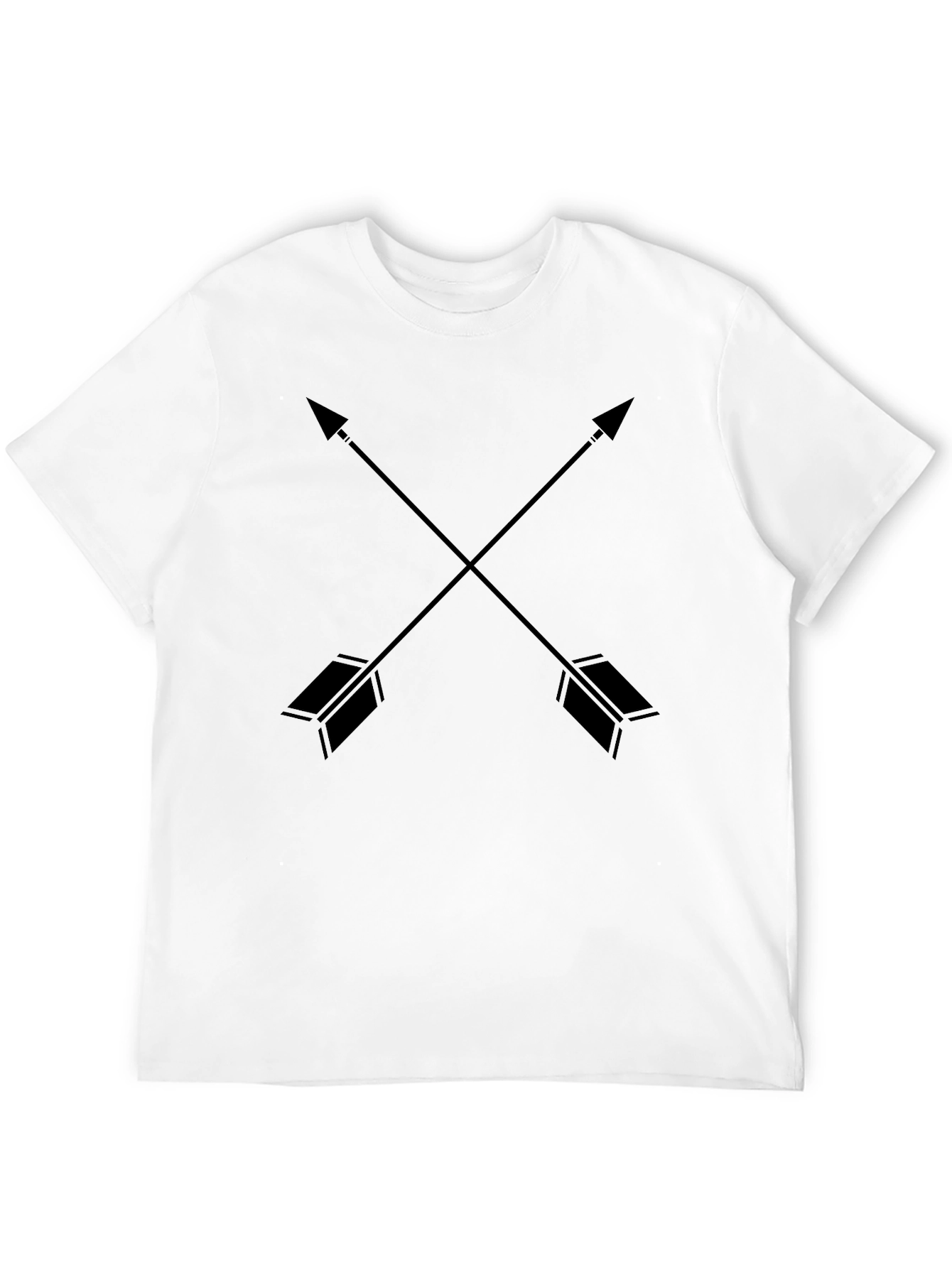 Crossed Arrows Graphic Tee - Black