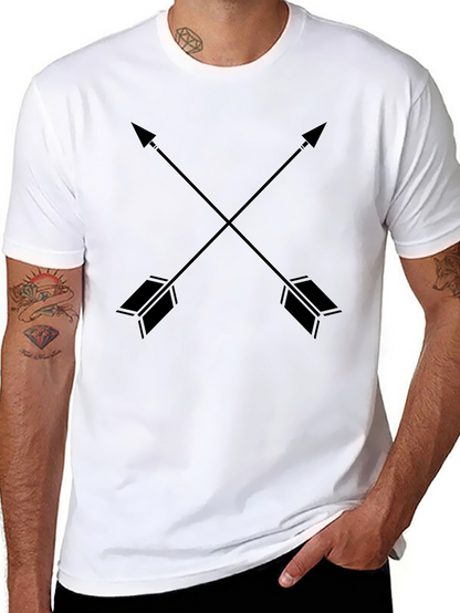 Crossed Arrows Graphic Tee - Black