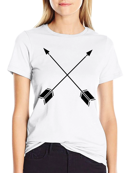 Crossed Arrows Graphic Tee - Black