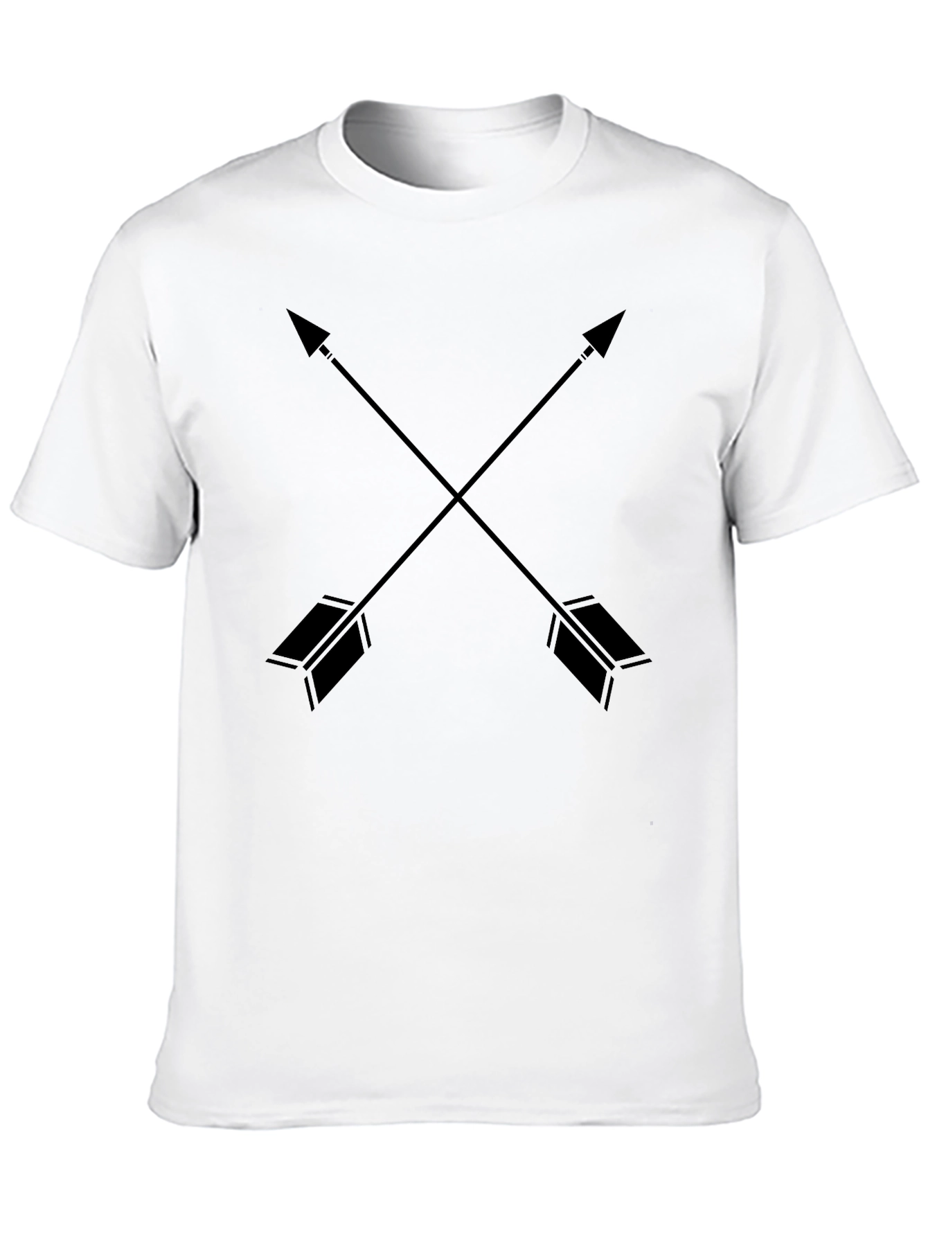 Crossed Arrows Graphic Tee - Black