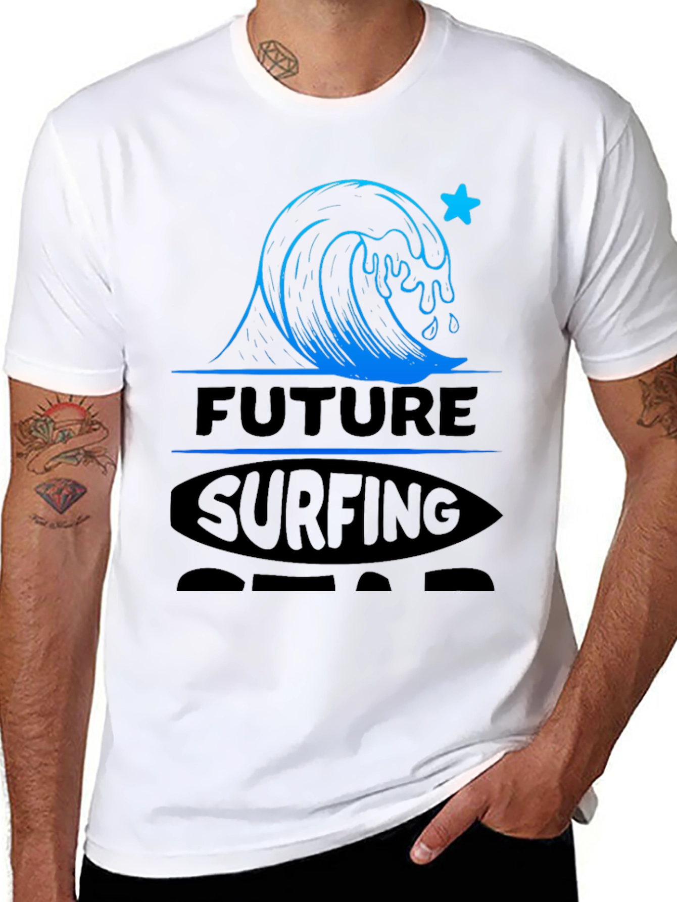 Future Surfing Star T-Shirt - Kids Surf Tee