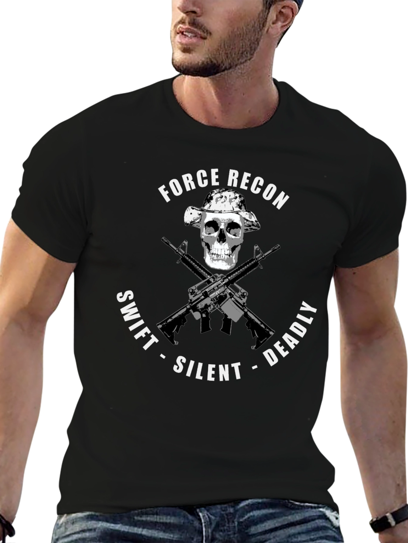 Force Recon Graphic T-Shirt: Swift Silent Deadly