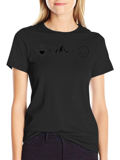 Coffee + Mountains = Happy T-Shirt