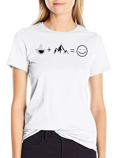 Coffee + Mountains = Happy T-Shirt
