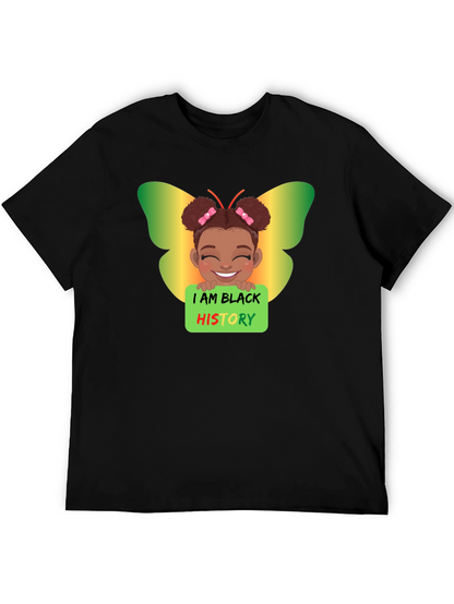 Black History Butterfly Girl T-Shirt