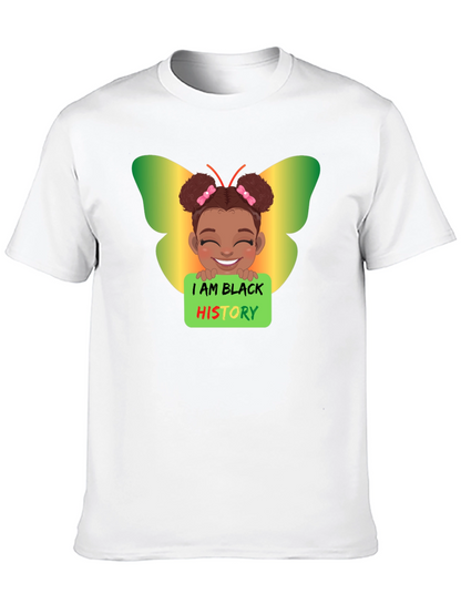 Black History Butterfly Girl T-Shirt