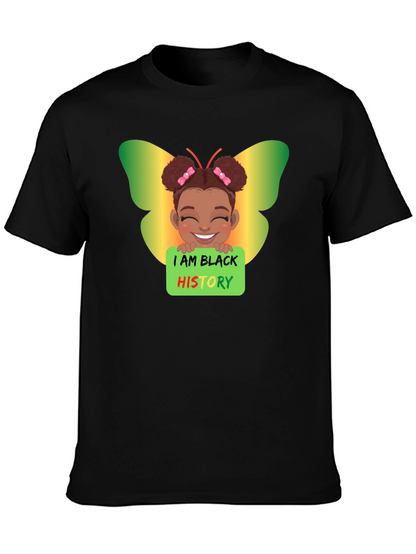 Black History Butterfly Girl T-Shirt