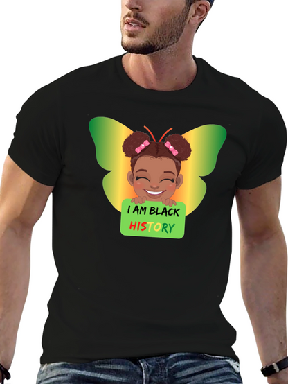 Black History Butterfly Girl T-Shirt