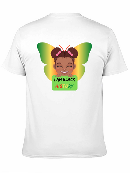 Black History Butterfly Girl T-Shirt