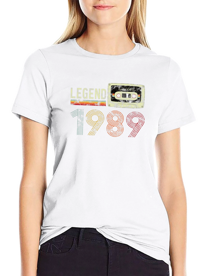 Legend 1989 Cassette Tape Graphic T-Shirt