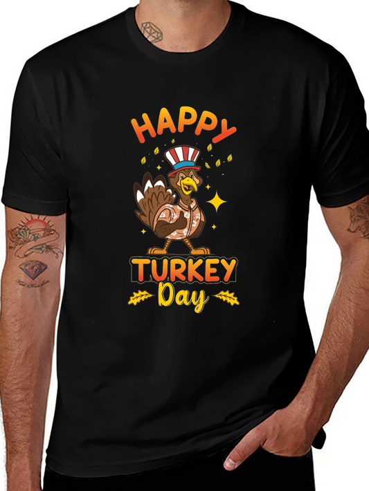 Happy Turkey Day Graphic T-Shirt