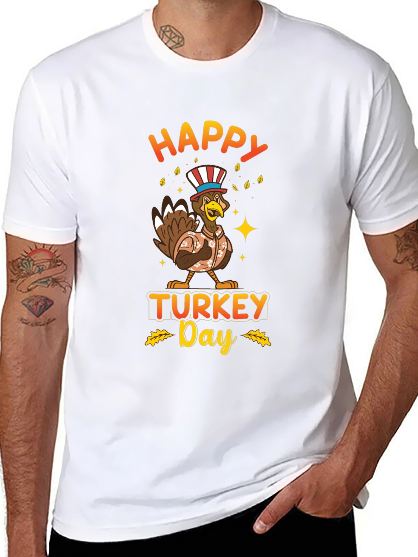 Happy Turkey Day Graphic T-Shirt