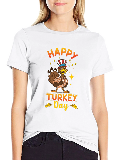 Happy Turkey Day Graphic T-Shirt