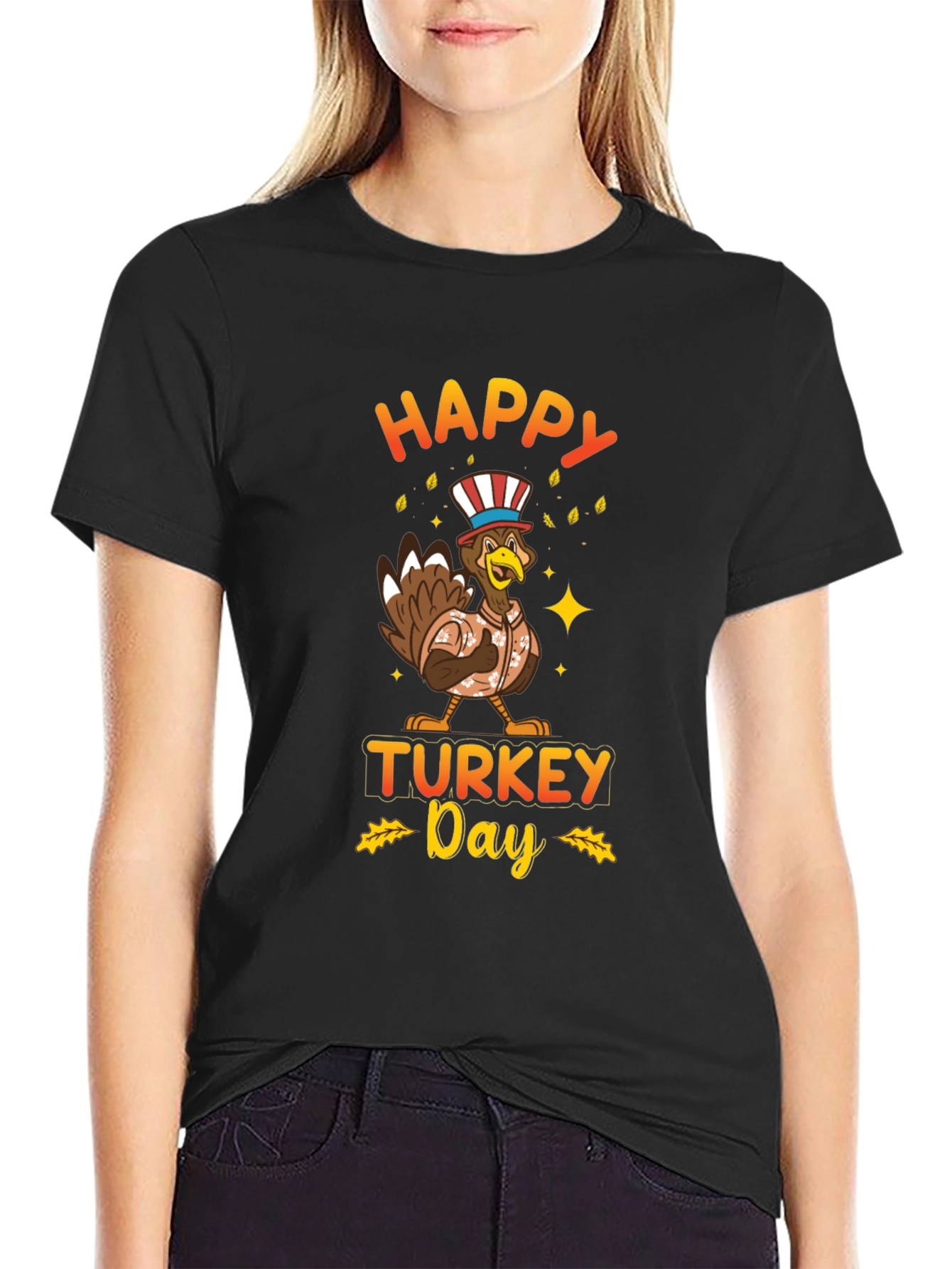 Happy Turkey Day Graphic T-Shirt