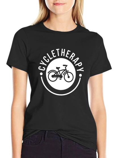 Cycletherapy Graphic T-Shirt - Black Cotton Blend