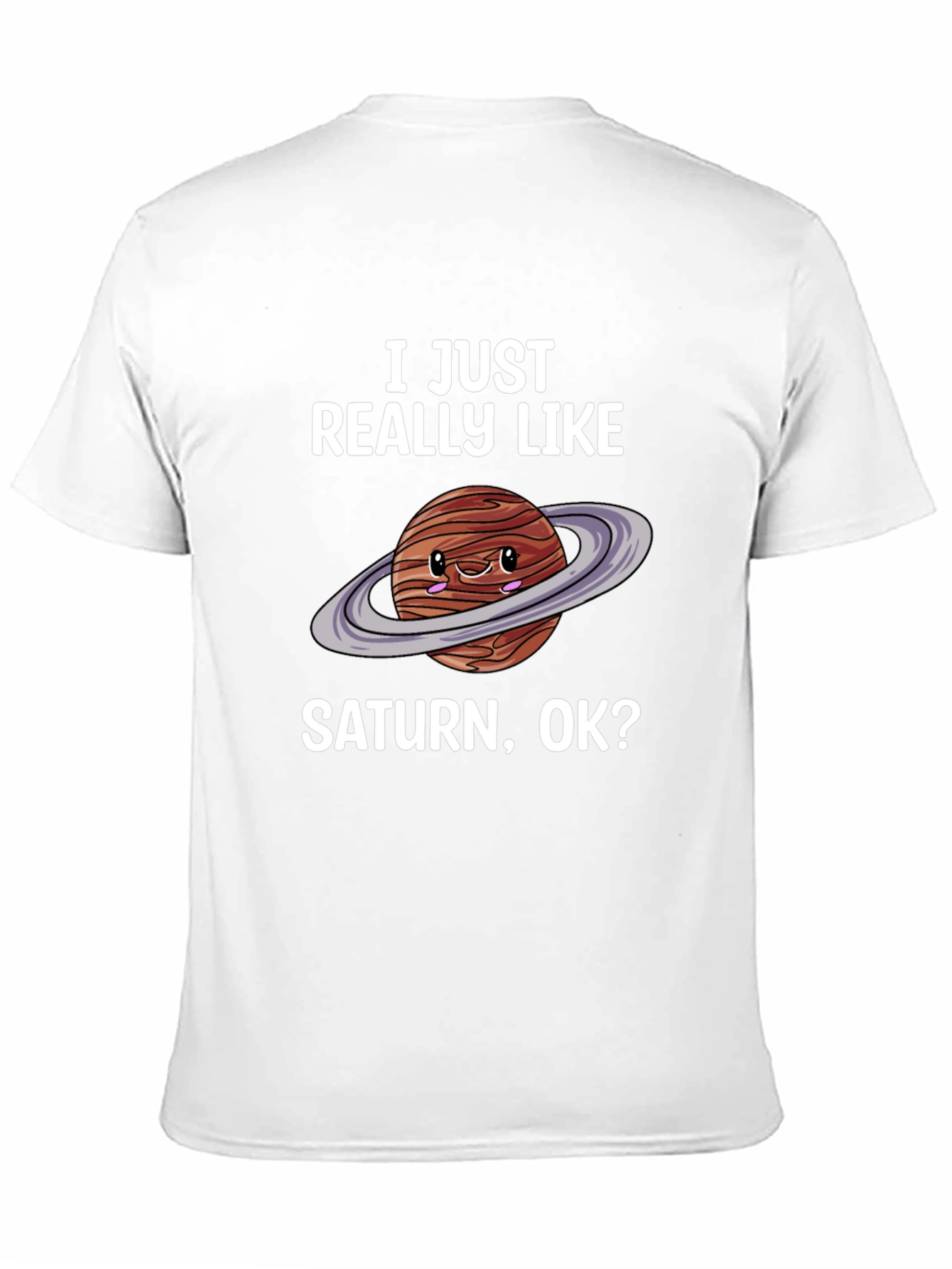Saturn Lover Graphic Tee - Cute Planet Shirt