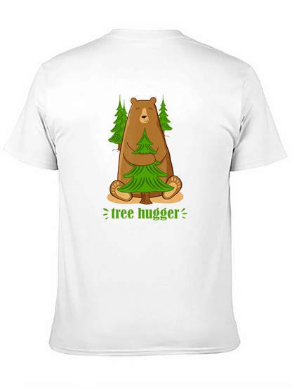 Tree Hugger Bear Graphic T-Shirt - Earth Friendly Tee