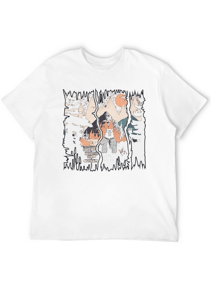 Mountain Adventure Graphic Tee - Black Cotton Shirt