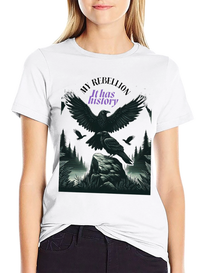 Raven Rebellion Graphic Tee - History in Flight