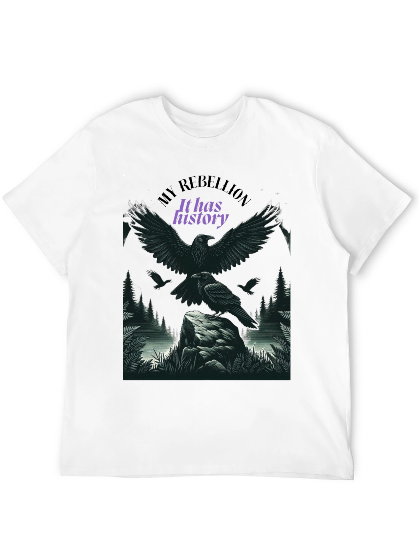 Raven Rebellion Graphic Tee - History in Flight