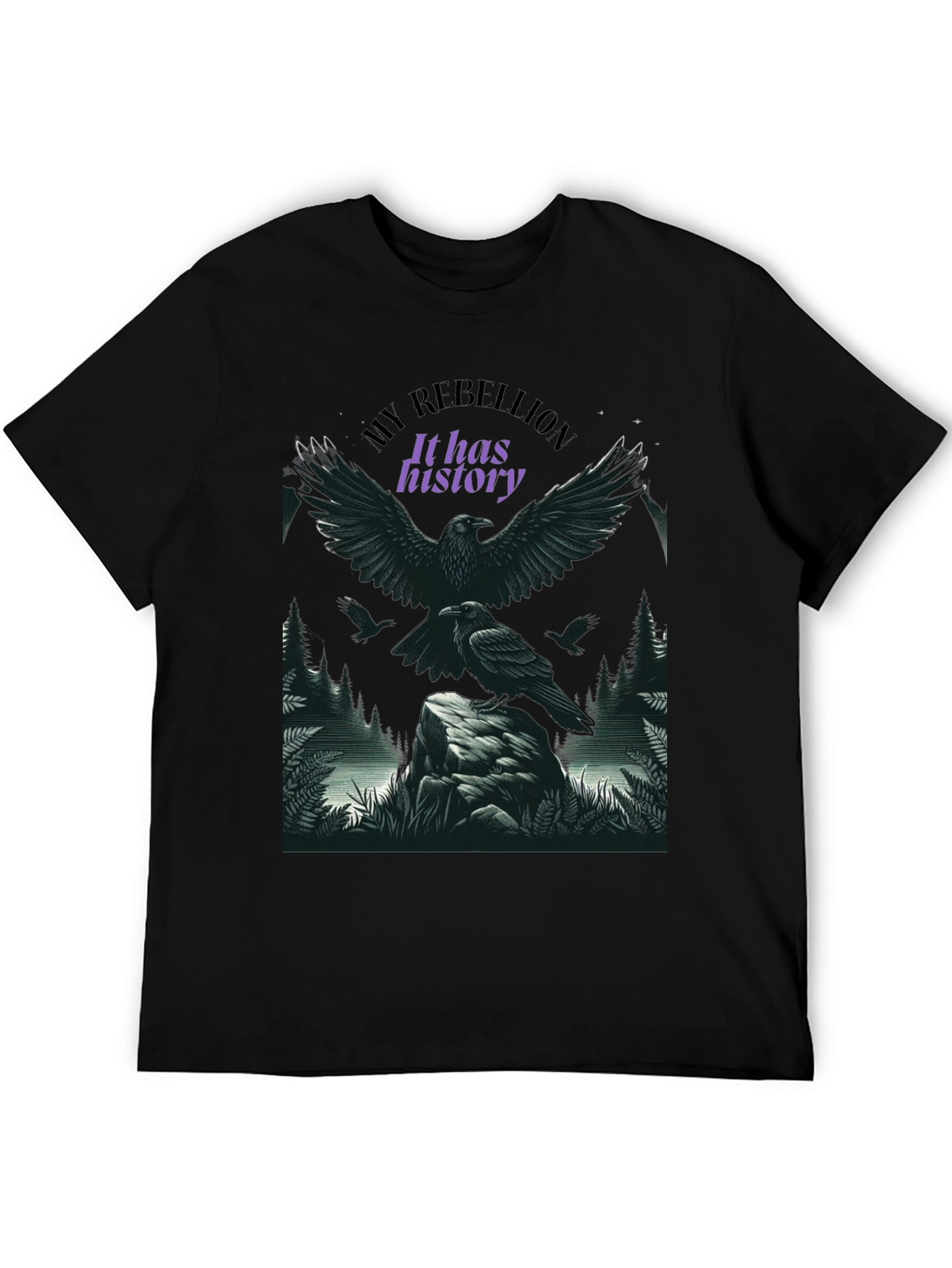 Raven Rebellion Graphic Tee - History in Flight