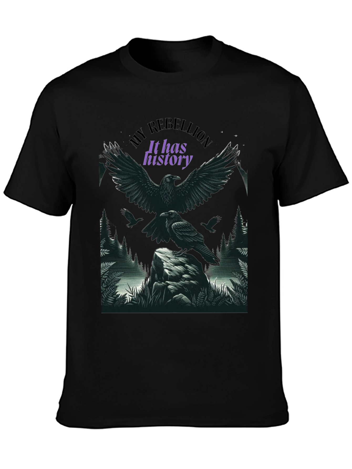 Raven Rebellion Graphic Tee - History in Flight