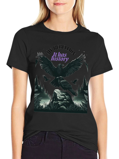 Raven Rebellion Graphic Tee - History in Flight
