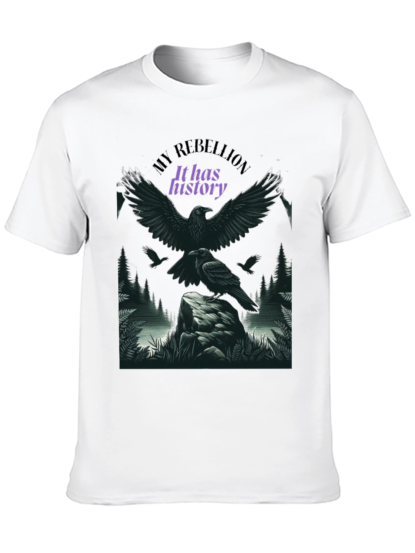 Raven Rebellion Graphic Tee - History in Flight