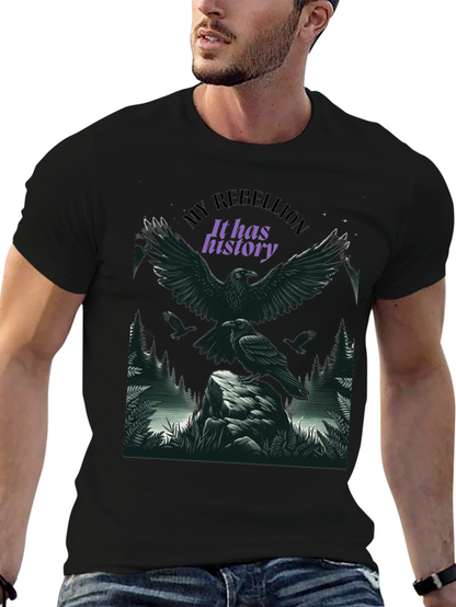 Raven Rebellion Graphic Tee - History in Flight
