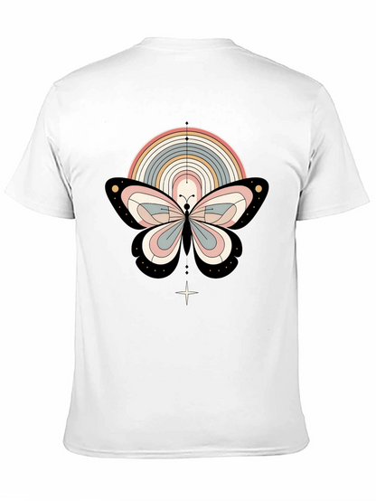 Boho Butterfly Rainbow Graphic Tee - Stylish & Unique