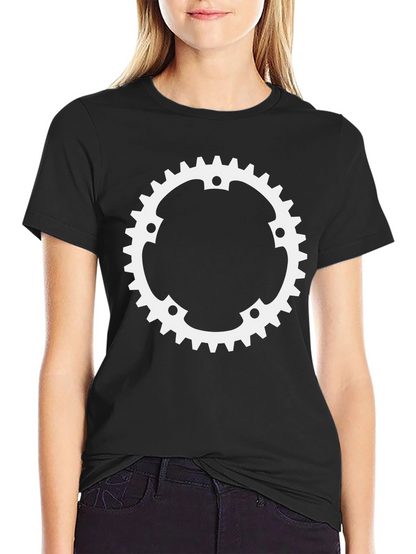 Gear Design T-Shirt - Black Cotton Tee