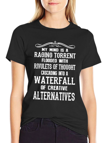Creative Mind T-Shirt - Raging Torrent Waterfall Design