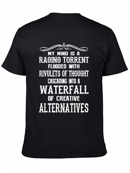 Creative Mind T-Shirt - Raging Torrent Waterfall Design