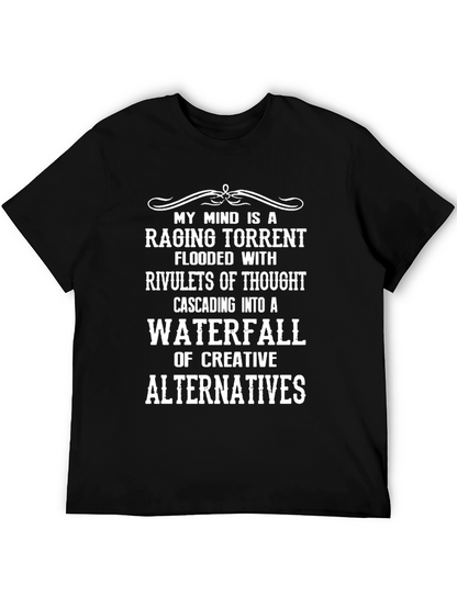 Creative Mind T-Shirt - Raging Torrent Waterfall Design