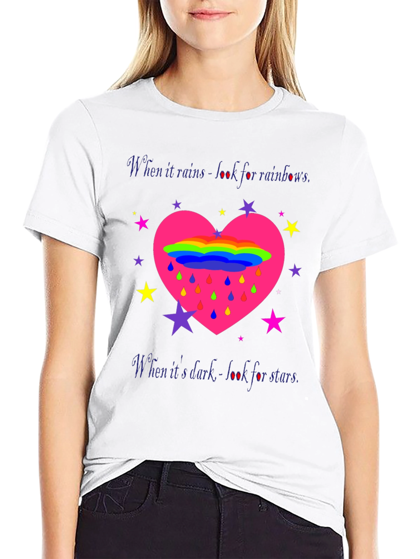 Rainbows & Stars Graphic T-Shirt