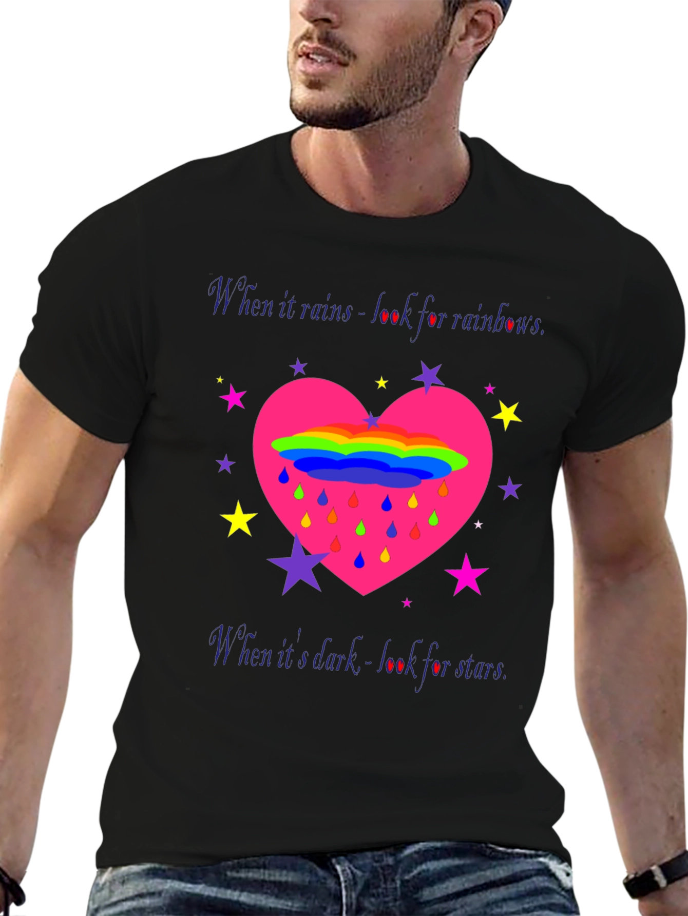 Rainbows & Stars Graphic T-Shirt