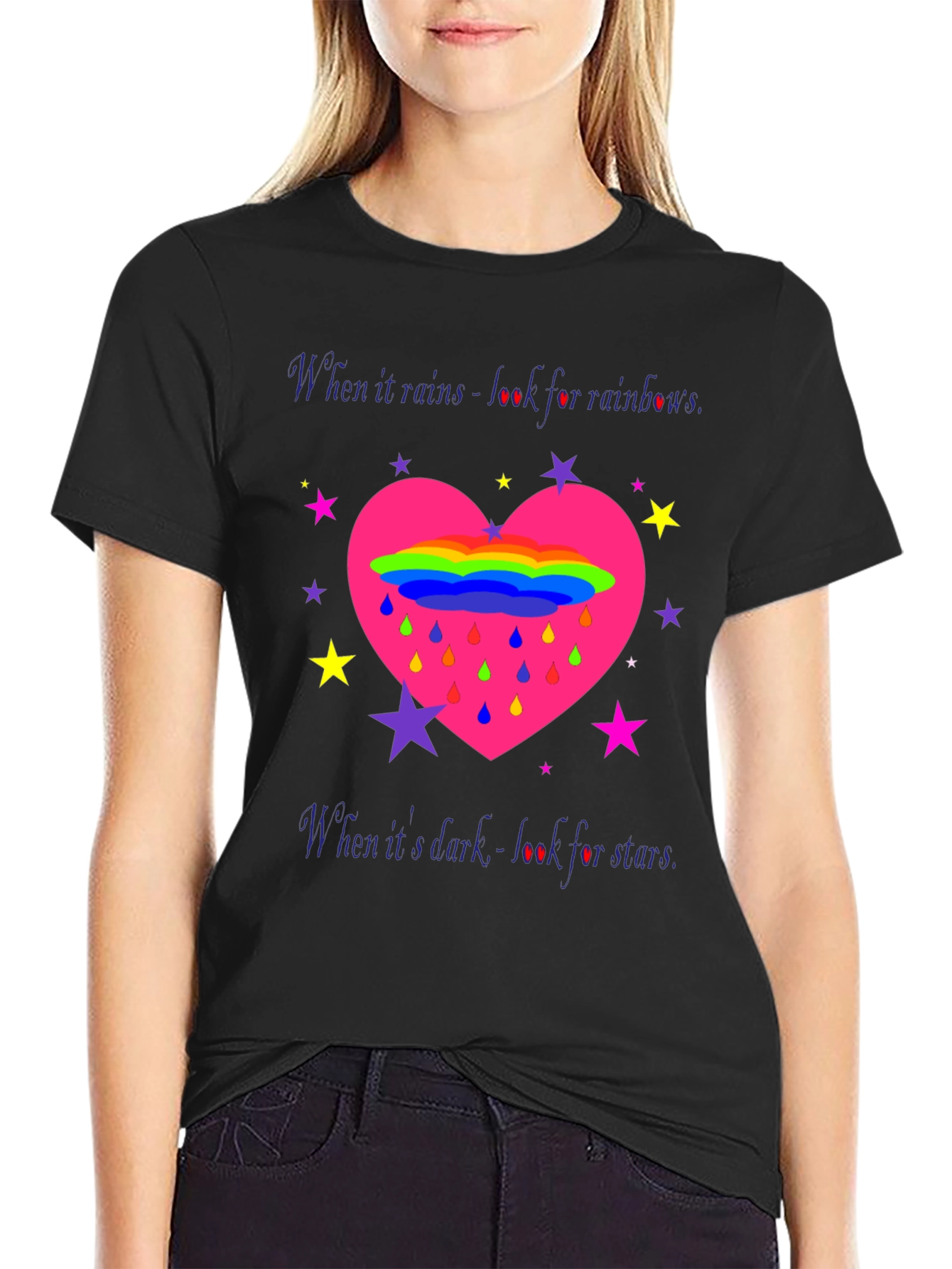 Rainbows & Stars Graphic T-Shirt